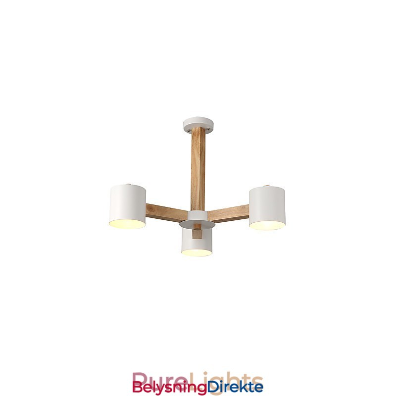 Lysekrone Med 3 Lys Moderne Samtidsstil Tradisjonell Klassisk Vintage Landlig Treelement For Tre