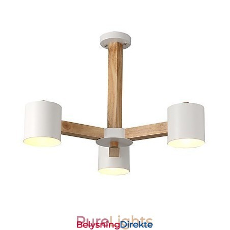 Lysekrone Med 3 Lys Moderne Samtidsstil Tradisjonell Klassisk Vintage Landlig Treelement For Tre