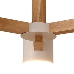 Lysekrone Med 3 Lys Moderne Samtidsstil Tradisjonell Klassisk Vintage Landlig Treelement For Tre