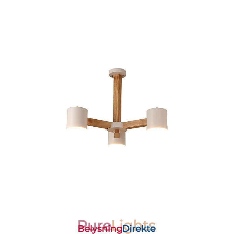 Lysekrone Med 3 Lys Moderne Samtidsstil Tradisjonell Klassisk Vintage Landlig Treelement For Tre
