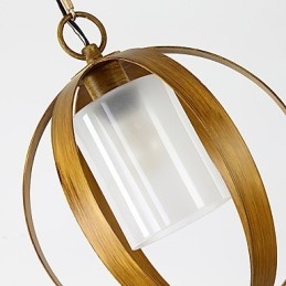 Loft Metall Amerikansk Industriell Stil Maling Farge Med Glass Europeisk Lysekrone Lampe Innendørs Dekor Pendellampe