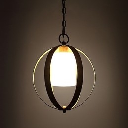 Loft Metall Amerikansk Industriell Stil Maling Farge Med Glass Europeisk Lysekrone Lampe Innendørs Dekor Pendellampe