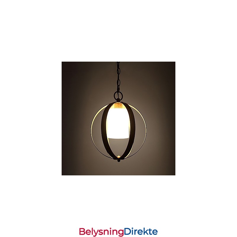 Loft Metall Amerikansk Industriell Stil Maling Farge Med Glass Europeisk Lysekrone Lampe Innendørs Dekor Pendellampe