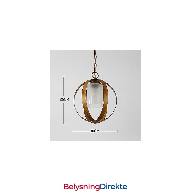 Loft Metall Amerikansk Industriell Stil Maling Farge Med Glass Europeisk Lysekrone Lampe Innendørs Dekor Pendellampe