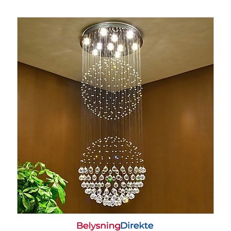 Krystall Taklampe Innendørs Lysekrone Hjem Hengende Belysning Lamper Armaturer