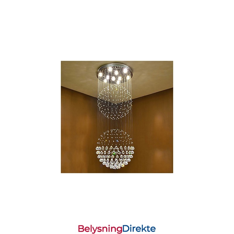 Krystall Taklampe Innendørs Lysekrone Hjem Hengende Belysning Lamper Armaturer