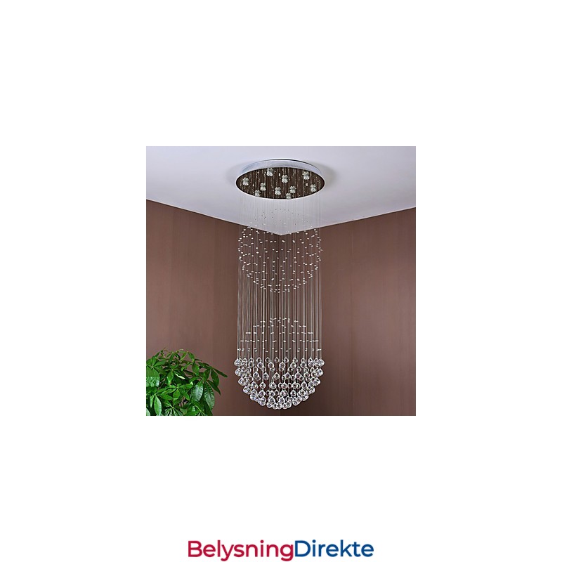 Krystall Taklampe Innendørs Lysekrone Hjem Hengende Belysning Lamper Armaturer