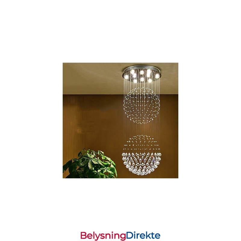 Krystall Taklampe Innendørs Lysekrone Hjem Hengende Belysning Lamper Armaturer