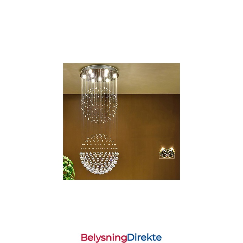 Krystall Taklampe Innendørs Lysekrone Hjem Hengende Belysning Lamper Armaturer