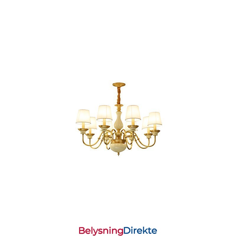 Dekorativ Lysekrone I Jade I Kobber