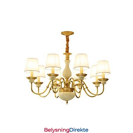 Dekorativ Lysekrone I Jade I Kobber