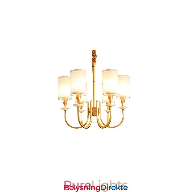 Dekorativ Lysekrone I Jade I Kobber