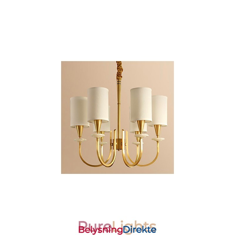 Dekorativ Lysekrone I Jade I Kobber