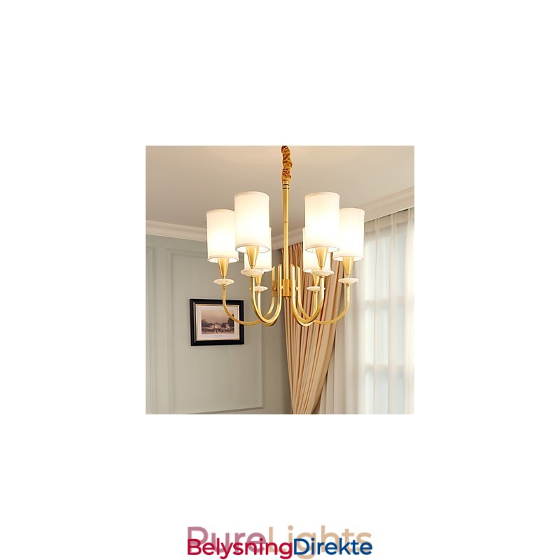 Dekorativ Lysekrone I Jade I Kobber