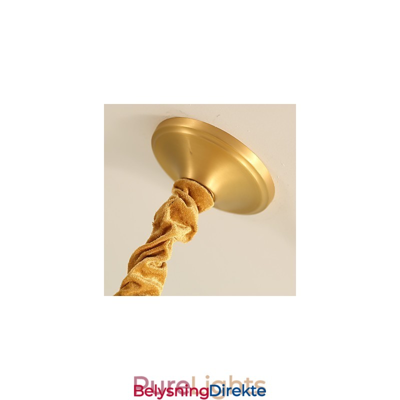 Dekorativ Lysekrone I Jade I Kobber