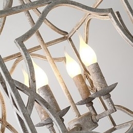 Vintage Metall Amerikansk Industriell Loftsfarget Europeisk Lysekronelampe Til Innendørs Dekorasjon