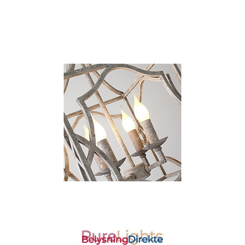 Vintage Metall Amerikansk Industriell Loftsfarget Europeisk Lysekronelampe Til Innendørs Dekorasjon