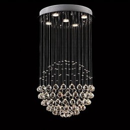 Moderne Samtids Tradisjonell Klassisk Rustikk Hytte Vintage Landlig Øy Krystall Galvanisert Metall Pendellampe