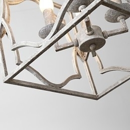 Vintage Metall Amerikansk Industriell Loftsfarget Europeisk Lysekronelampe Til Innendørs Dekorasjon