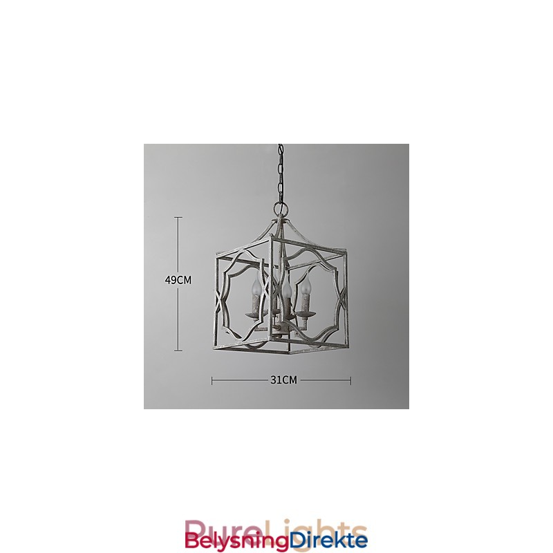 Vintage Metall Amerikansk Industriell Loftsfarget Europeisk Lysekronelampe Til Innendørs Dekorasjon