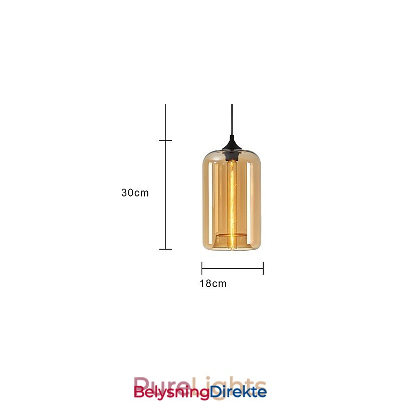Flaskedesign Pendellampe Med 1 Lys Minimalistisk Jernmaleri