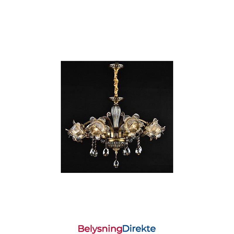 Rustikk Hyttemaling For Designere, Metall Innendørsbutikker, Lysekrone Med 2 Lyspærer