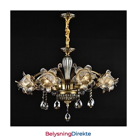 Rustikk Hyttemaling For Designere, Metall Innendørsbutikker, Lysekrone Med 2 Lyspærer