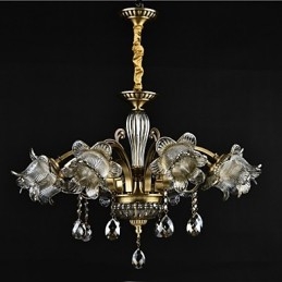 Rustikk Hyttemaling For Designere, Metall Innendørsbutikker, Lysekrone Med 2 Lyspærer