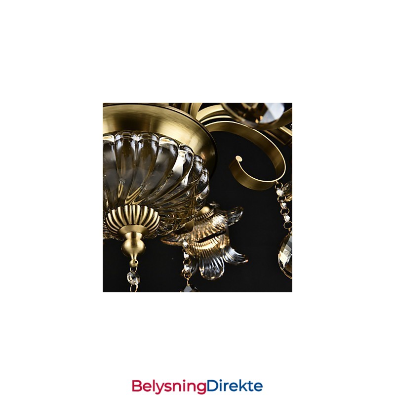 Rustikk Hyttemaling For Designere, Metall Innendørsbutikker, Lysekrone Med 2 Lyspærer