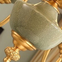 Dekorativ Lysekrone I Jade I Kobber