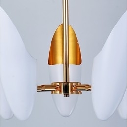 Lysekrone Med 5 Lys Brief Art Moderne Pendellampe