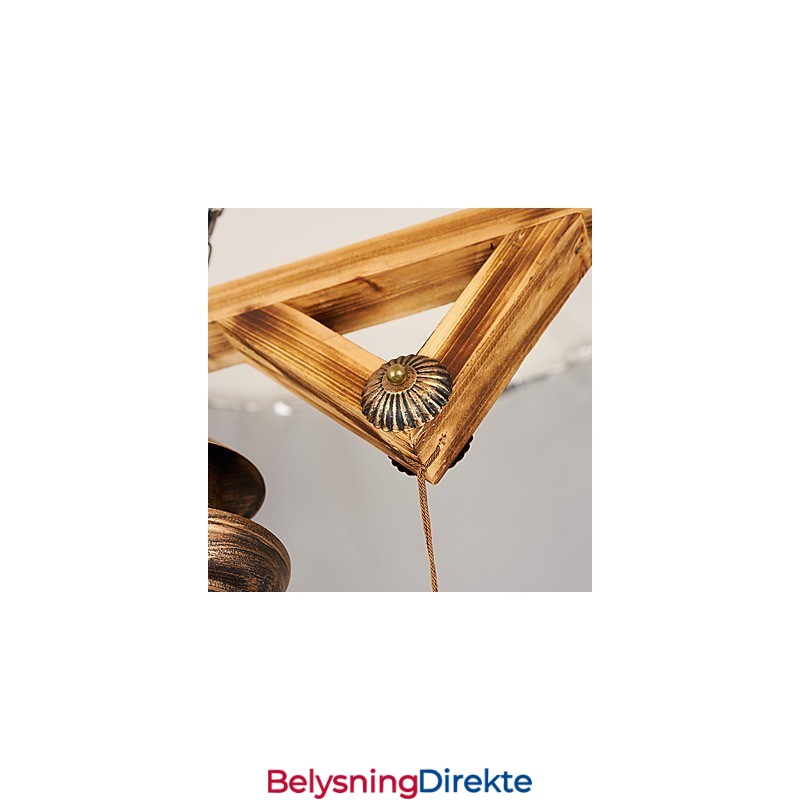 Rustikk Lodge Globe Vintage Retro Country Malerifunksjon For Mini Style Designers Metalllysekrone