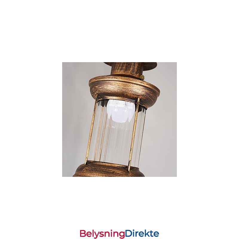 Rustikk Lodge Globe Vintage Retro Country Malerifunksjon For Mini Style Designers Metalllysekrone