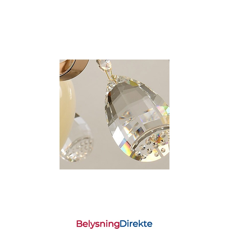 Moderne, Samtidskunstnerisk Galvanisert Funksjon For Krystallmetalllysekrone