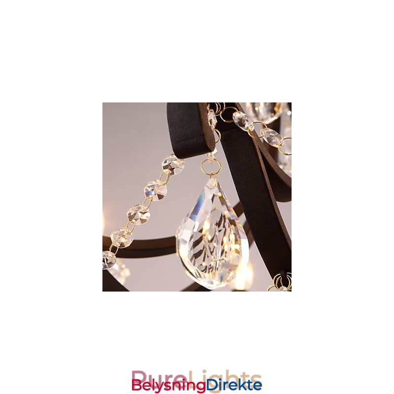 Krystalllysekrone Med 5 Lys Moderne Samtidsstil Tradisjonell Klassisk Rustikk Hytte Vintage Retro Lanterne Tromme Landlig Maling