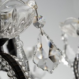 Krystalllysekrone Med 8 Lys Moderne Samtidsstil Tradisjonell Klassisk Rustikk Hytte Vintage Retro