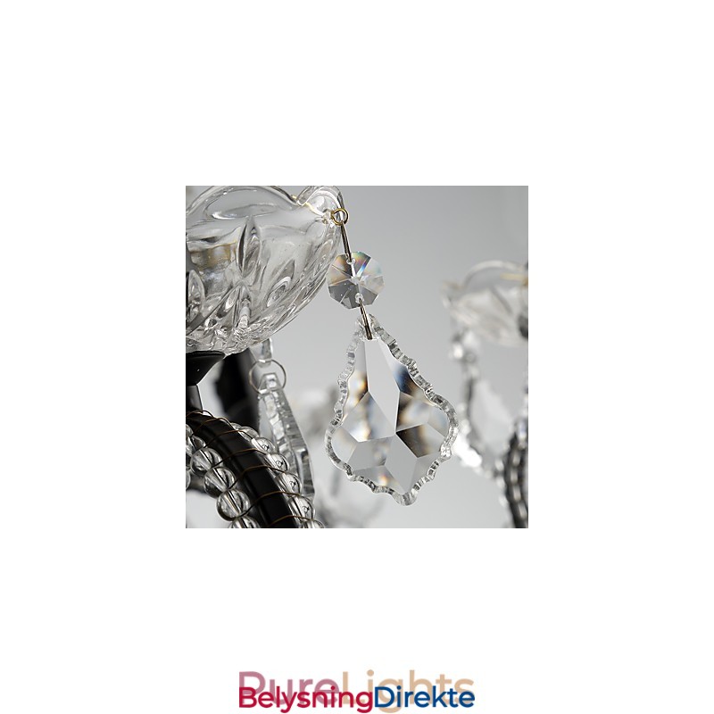 Krystalllysekrone Med 8 Lys Moderne Samtidsstil Tradisjonell Klassisk Rustikk Hytte Vintage Retro