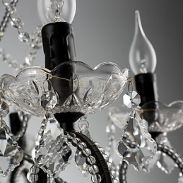 Krystalllysekrone Med 8 Lys Moderne Samtidsstil Tradisjonell Klassisk Rustikk Hytte Vintage Retro