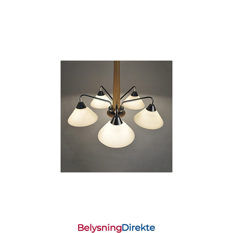 Moderne, Samtidskunstnerisk Landlig Galvanisert Funksjon For Lysekrone I Tre Og Bambus