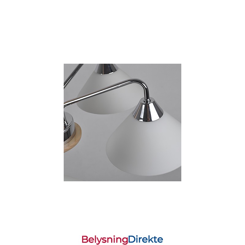 Moderne, Samtidskunstnerisk Landlig Galvanisert Funksjon For Lysekrone I Tre Og Bambus