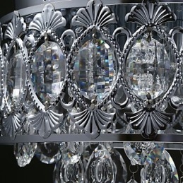 Elegant Moderne Gjennomsiktig Krystalllysekrone Med 4 Lys