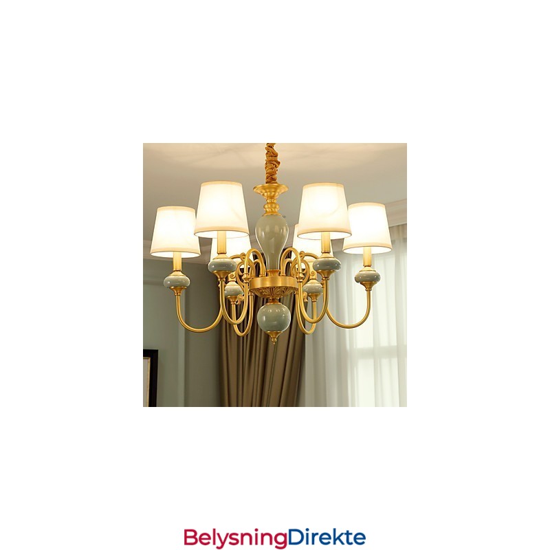 Lysekrone Tradisjonell Klassisk Landlig Messingfunksjon For Mini-Style Metall 6 Pærer