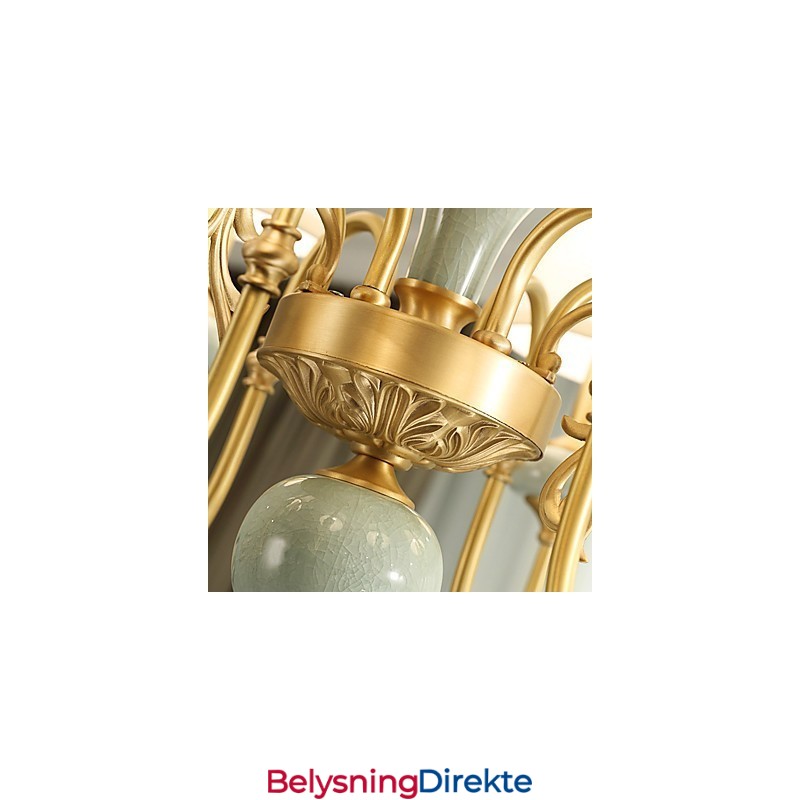 Lysekrone Tradisjonell Klassisk Landlig Messingfunksjon For Mini-Style Metall 6 Pærer