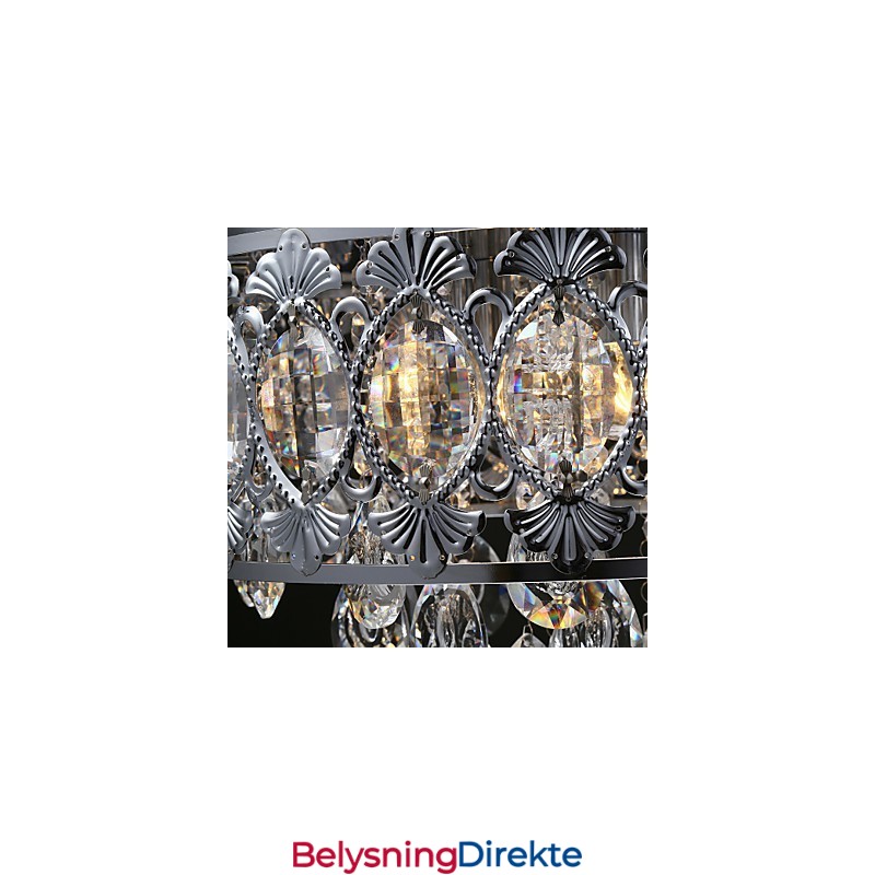 Elegant Moderne Gjennomsiktig Krystalllysekrone Med 4 Lys