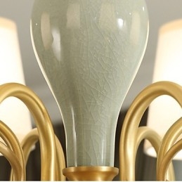 Lysekrone Tradisjonell Klassisk Landlig Messingfunksjon For Mini-Style Metall 6 Pærer