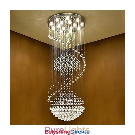 Moderne Krystall Takpendellampe Innendørs Lysekrone Hjem Hengende Belysning Lamper Armaturer