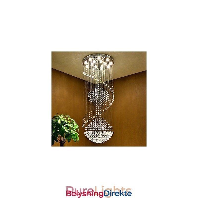 Moderne Krystall Takpendellampe Innendørs Lysekrone Hjem Hengende Belysning Lamper Armaturer