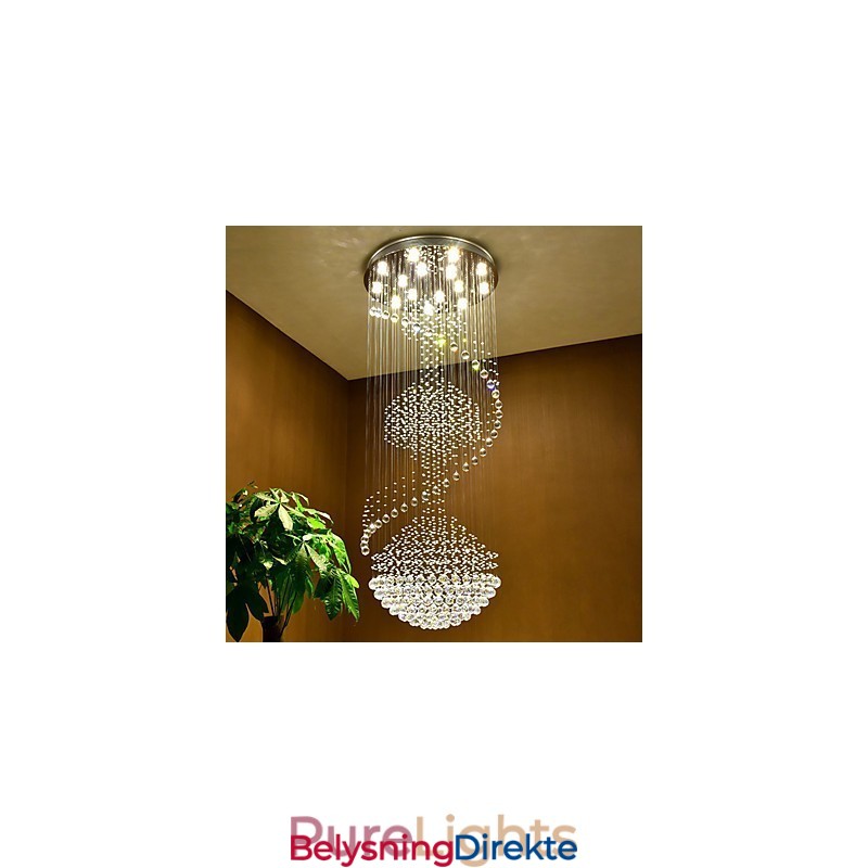 Moderne Krystall Takpendellampe Innendørs Lysekrone Hjem Hengende Belysning Lamper Armaturer