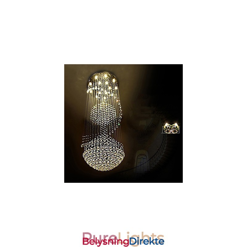 Moderne Krystall Takpendellampe Innendørs Lysekrone Hjem Hengende Belysning Lamper Armaturer