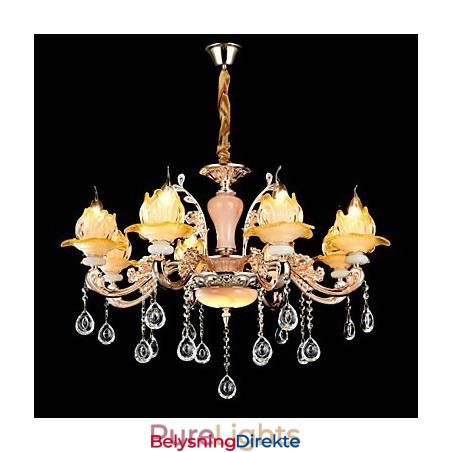 Moderne Samtids Tradisjonell Klassisk Sinklegering Funksjon For Krystall Mini Stil Metall Pendellampe